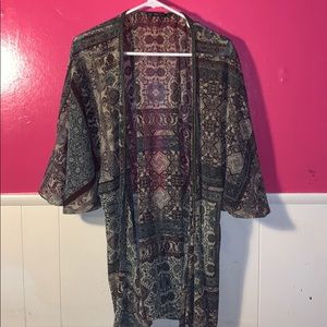 Zara Printed Kimono jacket